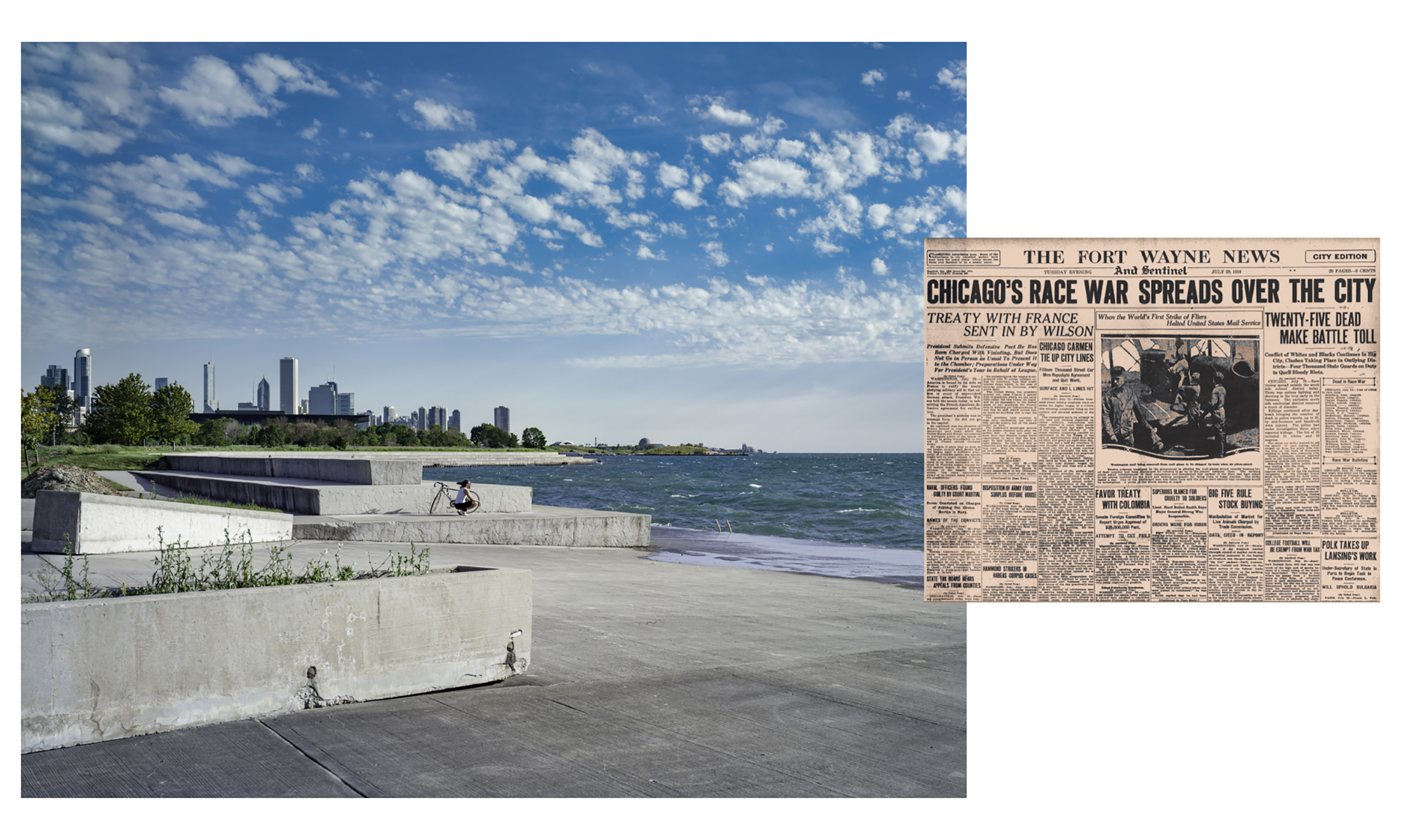 伊利诺斯州的芝加哥,1919年7月8月27日3 /”韦恩堡的新闻和哨兵”,7月29日,1919年,2016年夏天从红色